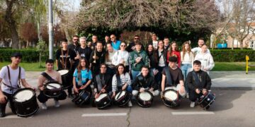 La banda de cornetas y tambores de las Hermandad de Cofradías de Peñaranda cierra sus ensayos para la Semana Santa