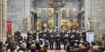 Peñaranda y Tordesillas vuelven a hermanarse a través de la música cofrade con un brillante concierto en la iglesia parroquial