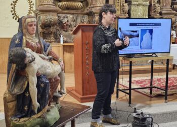 Bóveda del Río Almar salva «in extremis» la valiosa imagen de la Virgen de las Angustias del siglo XVI y de la Escuela Castellana