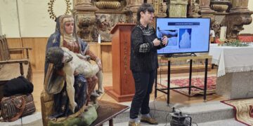 Bóveda del Río Almar salva «in extremis» la valiosa imagen de la Virgen de las Angustias del siglo XVI y de la Escuela Castellana