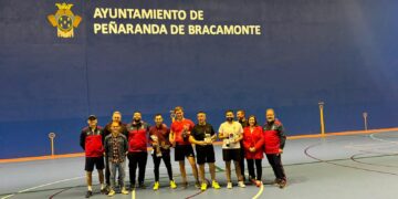 Hilario Martín y Óscar López se proclaman campeones en el torneo eliminatorio de frontenis disputado en Peñaranda