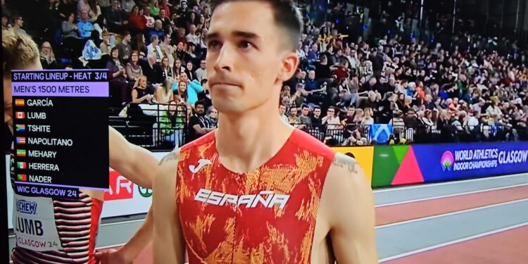 Suerte desigual para los atletas de la tierra en Glasgow: Mario García Romo pasa a la final de 1500 y Lorena Martín, eliminada