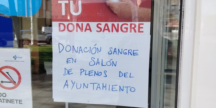 Suspendida la jornada de donación de sangre en Peñaranda por las obras que se están llevando a cabo en el centro de salud