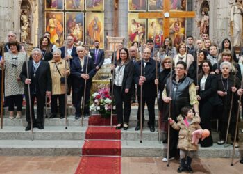 El cabildo y cofradía del Santo Cristo de la Cama celebra su fiesta anual en Peñaranda con misa y los tradicionales convites