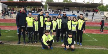 Gran papel del club de atletismo «Ciudad de Peñaranda» en la final de los Juegos Escolares con dos oros, dos platas y tres bronces
