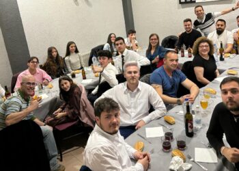 La banda de cornetas y tambores de la Hermandad de Cofradías de Peñaranda celebra una cena de confraternidad