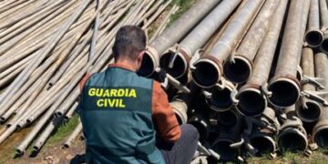 Detenido un vecino de Tarazona de Guareña por seis delitos de hurto de tubos de riego en fincas de Valladolid y Salamanca
