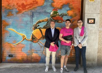 El peñarandino José Carlos González Castellano, ganador de la XIV Galería Urbana Barrio del Oeste en Salamanca capital