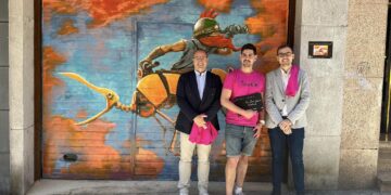 El peñarandino José Carlos González Castellano, ganador de la XIV Galería Urbana Barrio del Oeste en Salamanca capital