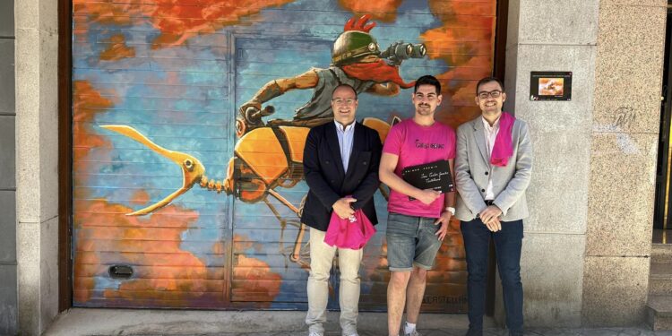 El peñarandino José Carlos González Castellano, ganador de la XIV Galería Urbana Barrio del Oeste en Salamanca capital