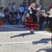 Santiago de la Puebla disfruta en la Plaza Mayor con la actuación del grupo de jotas y danzas de Herreros de Suso (Ávila)