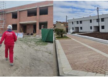 Nueva imagen para el antiguo barrio de Camineros en Peñaranda con las 12 viviendas rehabilitadas por la Junta de Castilla y León