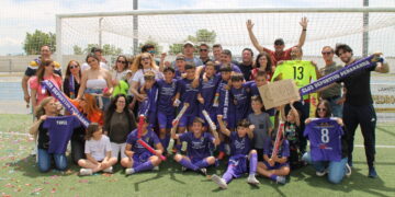 Jornada histórica para el fútbol en Peñaranda con el Alevín A que asciende a Primera y el Benjamín B nuevo campeón de Liga