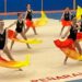 Brillante exhibición de la Escuela de Gimnasia Rítmica en el pabellón cubierto de Peñaranda para despedir el curso