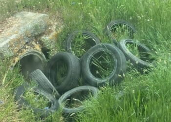 Mancera de Abajo pide colaboración ciudadana para identificar al autor de un vertido de neumáticos en el camino de Bercimuelle