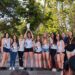 El equipo infantil femenino de voley de Peñaranda recoge en la capital salmantina su galardón como campeonas provinciales