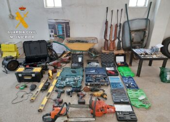 La Guardia Civil recupera 1.600 kilos de cobre provenientes de un hurto de cableado ocurrido el mes pasado en Tordillos