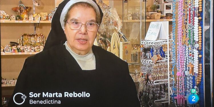 La religiosa peñarandina Sor Marta Rebollo, protagonista del espacio «Pueblo de Dios» en la 2 de Televisión Española