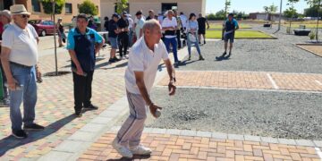 Peñaranda hace realidad el sueño de Juan Sánchez Verdes con unas nuevas pistas de calva y petanca que ya llevan su nombre