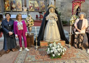 Peñaranda contempla el espectacular cambio de Nuestra Señora de la Soledad a iniciativa de la nueva junta de la cofradía y cabildo
