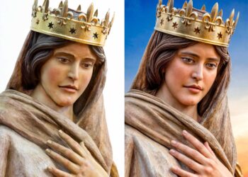 Santa María Reina, patrona de Peñaranda, vista por la Inteligencia Artificial en el trabajo del fotógrafo salmantino Óscar García