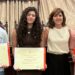 Bruno y Darío Leonardo y Beatriz Barba reciben sus diplomas por estar entre los 100 mejores alumnos de la EBAU en Salamanca