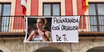 Críticas vecinales en Peñaranda ante la tibia respuesta a la presencia de Lorena Martín en los Juegos Olímpicos de París
