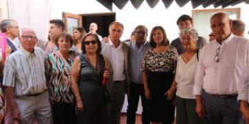 Alcaldes y presidentes de asociaciones de mayores de la comarca participan en Peñaranda en la tradicional recepción festiva