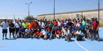 Gran ambiente deportivo en el I Campeonato Nacional de Calva en El Campo de Peñaranda con jugadores de siete provincias
