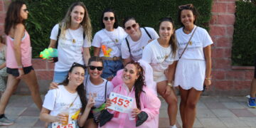 Miriam celebra su despedida de soltera en Macotera con la compañía de sus amigas y participando en la «San Rocada»