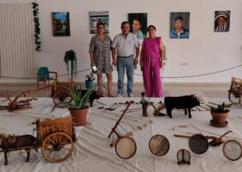 El Campo de Peñaranda acoge la exposición de pintura de María José Rodero y la de artesanía en madera de Francisco Terradillos