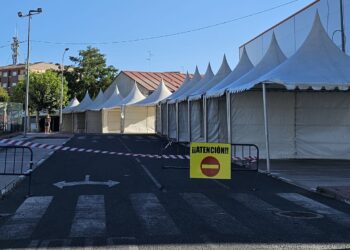 El nuevo barrio temporal de Peñaranda: 36 peñas tendrán su carpa durante las Ferias y Fiestas en la zona de Cordel de Merinas