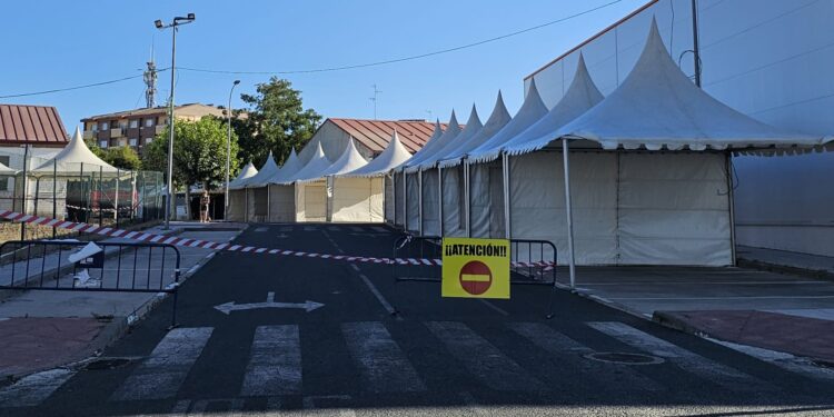 El nuevo barrio temporal de Peñaranda: 36 peñas tendrán su carpa durante las Ferias y Fiestas en la zona de Cordel de Merinas