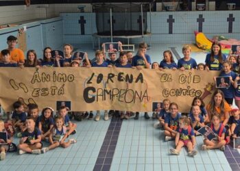 Niños y niñas de los campamentos del CID en Peñaranda mandan un bonito mensaje de ánimo a la atleta olímpica Lorena Martín