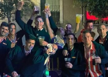 Sergio Martín Baladrón celebra su despedida de soltero junto a sus amigos en plena cuenta atrás para su boda este sábado