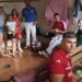 Niños y niñas de Cantalpino participan en un interesante taller de iniciación a la pelota a mano impartido por el club Las Villas
