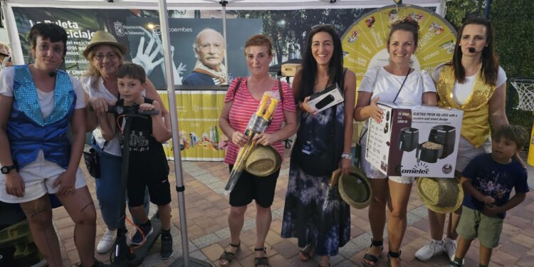 La Diputación trae a Peñaranda «La Ruleta del Reciclaje» que llena La Huerta y reparte numerosos premios entre niños y mayores