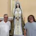 La Virgen de la Soledad regresa a la ermita del Humilladero en Peñaranda tras el proceso para renovar su ajada vestimenta