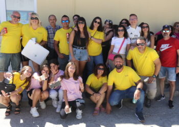 Bóveda del Río Almar disfruta de la comida popular de las fiestas de las Angustias con 500 comensales en el parque municipal