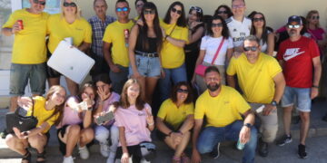 Bóveda del Río Almar disfruta de la comida popular de las fiestas de las Angustias con 500 comensales en el parque municipal