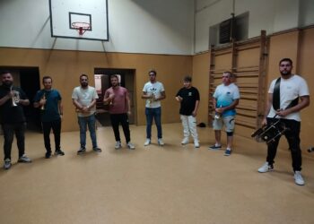 La banda de cornetas y tambores de la Hermandad de Cofradías vuelve a sus ensayos en Peñaranda de cara a la Semana Santa