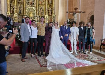 Una boda con arte en Cantalapiedra: el gran maestro del flamenco Reyes Romero Galocha y Elena Prieto celebran su unión