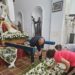 Peñaranda honra con flores blancas a la Virgen de la Piedad y la recaudación de la ofrenda se destinará a las obras de San Luis