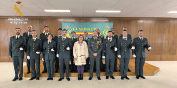 La Comandancia de Salamanca recibe a los 15 guardias civiles alumnos que realizarán la fase de prácticas en esta provincia