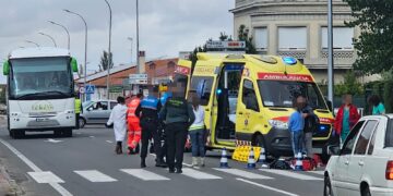 Nuevo atropello en Peñaranda: una mujer resulta herida en un paso de peatones de la céntrica avenida de Salamanca