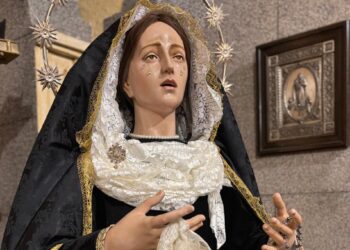 Nuestra Señora de la Lágrimas también viste de luto en Peñaranda ya en la cuenta atrás para el XXV aniversario de la imagen