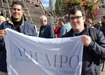 Mario Familiar y Roberto Porras, dos jóvenes peñarandinos que han buscado nuevas oportunidades de futuro en Reino Unido