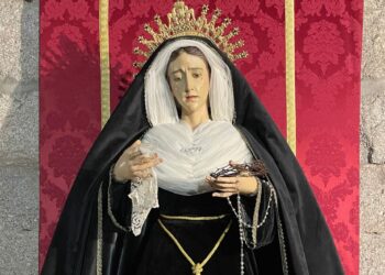 Nuestra Señora de la Soledad viste ya de luto en Peñaranda de cara a noviembre, mes dedicado tradicionalmente a los difuntos