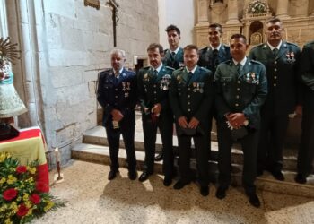 La Guardia Civil de Villoria y Cantalapiedra unifican la celebración de los actos festivos del Pilar con eucaristía y posterior convite