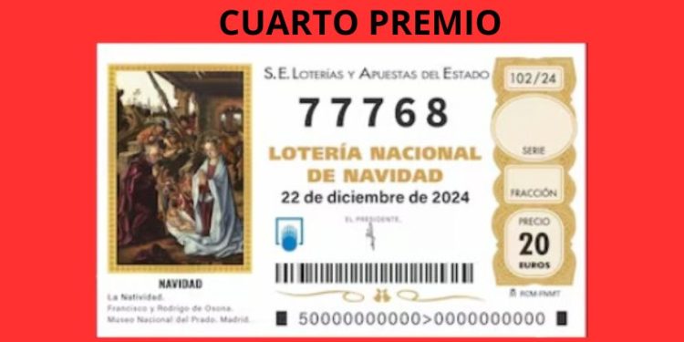 Cinco décimos del 77768 vendidos en la plaza Nueva de Peñaranda y agraciados cada uno de ellos con 20.000 euros
